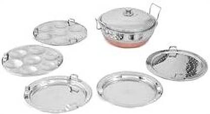 KRB Stainless Steel Idli Cooker Multi Kadai Steamer Standard Idli Maker
