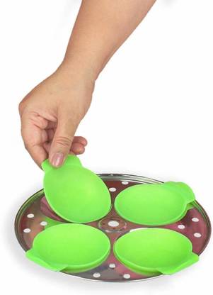 Healux Silicone Idli Mould - Pack of 2 / Standard Idli Maker