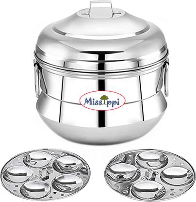 MISSIPPI 9 idli maker stainless steel idli cooker 2 plate induction friendly Induction & Standard Idli Maker