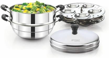 DIAMOND Diamond Multi-tiered Kadai for Making 10 Idlies Standard Idli Maker