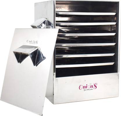 Onions Cauka/Square/Cubic Idly cooker with 6 Regular Idly plates FOR HOME USE Induction & Standard Idli Maker