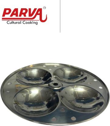 PARVA Idli plate (4 idlis ) Induction & Standard Idli Maker