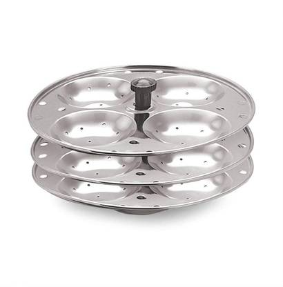 BLLUEX Non Stick Idli Stand with Holes for Pressure Cooker Induction & Standard Idli Maker