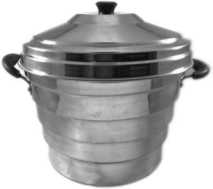 mahalxmi Large Aluminium Idli Pot with 24 idli and 2 dhokla plates Standard Idli Maker