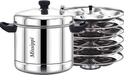 MISSIPPI 24 Idli cooker/Idli maker/Idli cooker with 6 plates Induction Friendly Induction & Standard Idli Maker