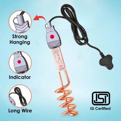 BULLSHOT GREY COPPER NEW MODEL (GCG101) 2000 W Shock Proof Immersion Heater Rod