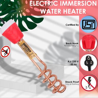 Zlymo Water Proof 2.0 KW L8RH-IR145 2000 W Shock Proof Immersion Heater Rod