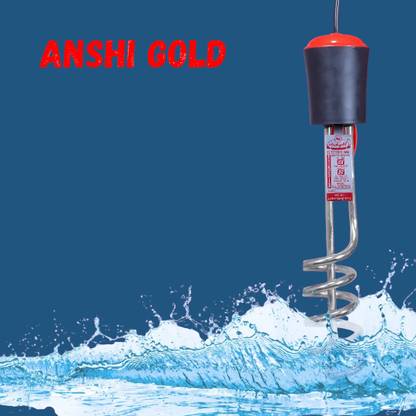 ANSHI GOLD Stainless Steel Immersion Shockproof Rod (Black) 1500 W Shock Proof Immersion Heater Rod