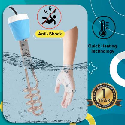 KJM POWER Submersible VIH-0121-08 Copper 2000 W Shock Proof Immersion Heater Rod