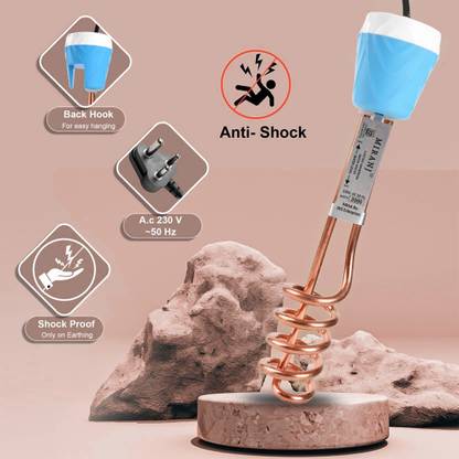 MIRANJ Copper Quality Premium ISI Mark Water-Proof & Shock- Proof 2000 W Shock Proof Immersion Heater Rod