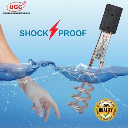 UGC Shock-Proof Immersion Rod – 1500W High-Quality Water Heater with Warranty 1500 W Shock Proof Immersion Heater Rod