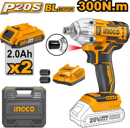 INGCO CIWLI2038 20V Lithium-ion Cordless Impact Wrench
