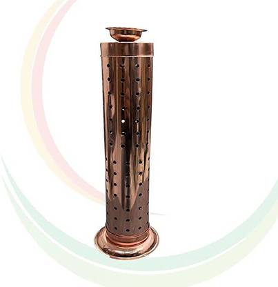OGU Dhoop Batti Agarbatti Stand Incense Stick Holder with Ash Catcher-1 Pcs.,Copper Stainless Steel Incense Holder