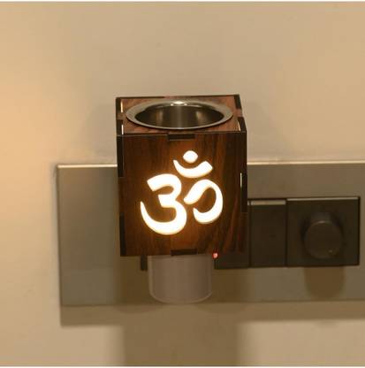 Afast Om Kapur Dani Incense Holder For Kapur Burnig And Fragrance Your Room Wooden, Plastic Incense Holder