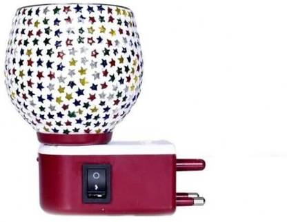SHBK Kapoor Dani/Night Lamp Hand-Crafted Items (multicolor) New70 Ceramic, Plastic, Steel, Glass Incense Holder