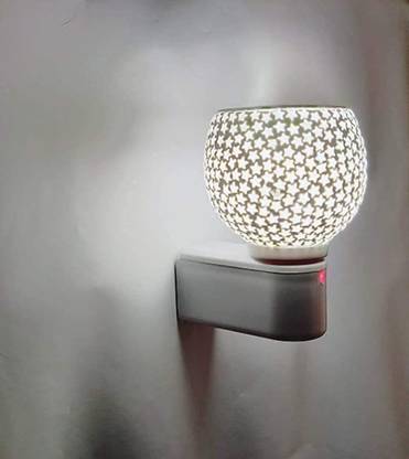 RCK Electrical Camphor Glass & Essential Oil Diffuser Burner & LampYellow Patti Ceramic Incense Holder Set