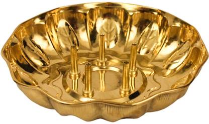 Spillbox Brass Incense Stick Holder|Burner with Ash Catcher Agarbatti -Pushpam Agarbathi Brass Incense Holder