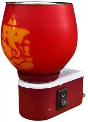 nunki trend Multifunction electric diffuser kapoor dani burner bakhoor stand with night lamp Glass Incense Holder