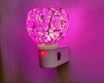 skyepic enterprise Electric Kapoor Dani with Night Lamp, Multipurpose Glass Incense Holder