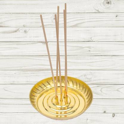 DIVINEDECOR Contemporary Brass Incense Holder Brass Incense Holder