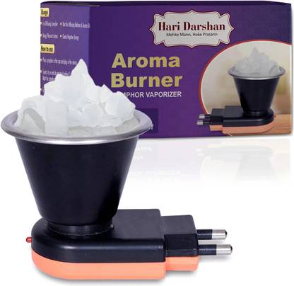 Hari Darshan Hari Darshan Electric Aroma Burner & Smoke-Free Camphor Diffuser for Home/Office Stainless Steel Incense Holder