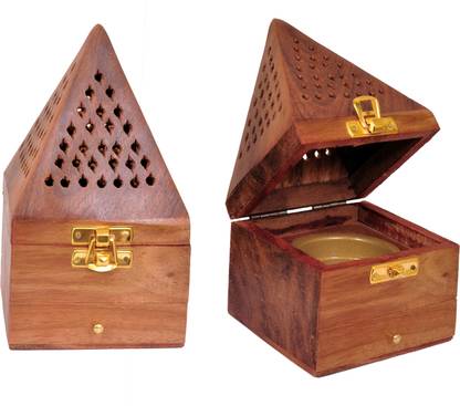HASHMAT CREATION Wooden bakhoor burner Wooden Incense Holder