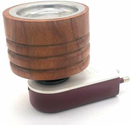SHUANG YOU Mini Wooden Electric Kapoor Dani Incense Burner Plug Aroma for Home Office Wooden Incense Holder
