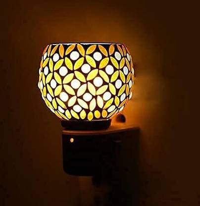 OURVIC Electric Kapoordani | Camphor Burner | Multipurpose Aroma Dhoopdani | Night Lamp Glass Incense Holder