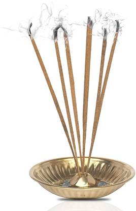 Pure Source (India) 5 Sticks Can Fix At A Time Brass Incense Holder