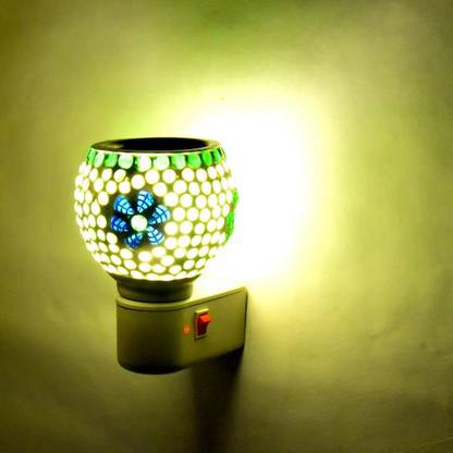 Gojeeva Electric Ceramic Kapoor Dani Burner (Blue Flower) for Home,Office Ceramic Incense Holder Set