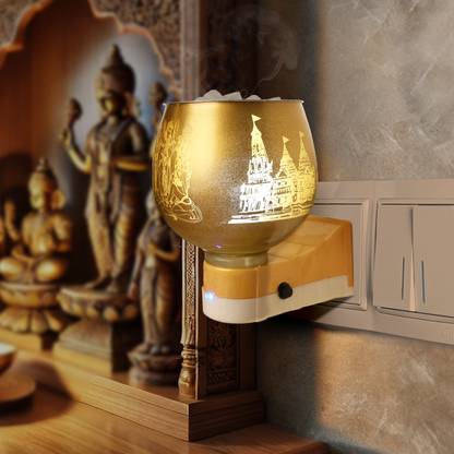 Cycle Shri Rama Electric Kapoor Dani - Multipurpose Ceramic Camphor Diffuser | Ceramic Incense Holder