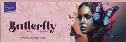Tanjore Agarbatti Butterfly Premium Agarbatti soothing, sparkling