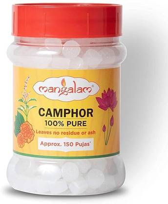 MANGALAM Camphor Tablet 100g Jar - Pack of 1 Camphor