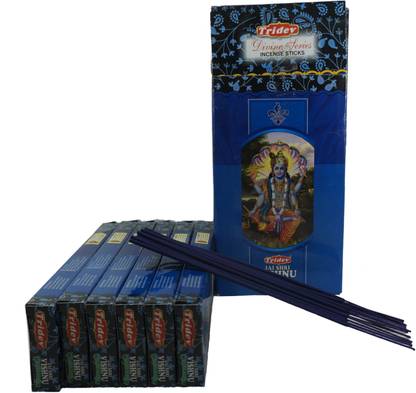 TRIDEV Jai Shree Vishnu Incense Stick Pack 6 Jai Shree Vishnu