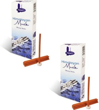 BigWheels Box Pack of 2 (20 Sticks Per Box) Himalayan Musk Incense Dry Dhoop Sticks Musk