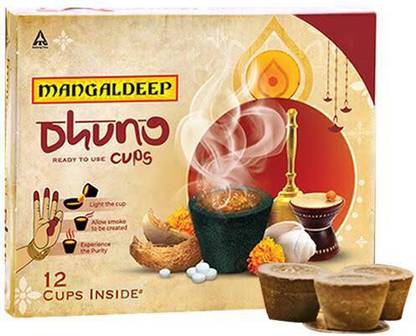 MANGALDEEP dhunu cups camphor