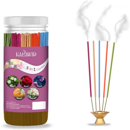 kalawid MOGRA,ROSE,ROYAL,MELON,RATRANI AGARBATTI COMBO MOGRA, ROSE, MELON, RATRANI, ROYAL