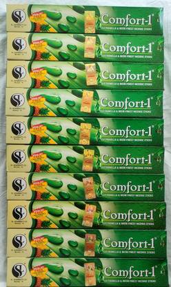 Shree Mahalaxmi Comfort Power SL Comfort Original Mosquito Incense Sticks (Packof 10)1300 Stick Pinnapple