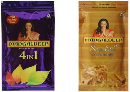 MANGALDEEP agarbatti sandel-4 in 1 Sandal