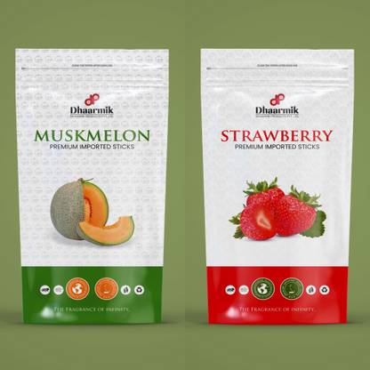 DHAARMIK PRODUCTS Dharmik Muskmelon Zipper & Dharmik Strawberry Zipper Combo (pack of 2) Strawberry, Muskmelon