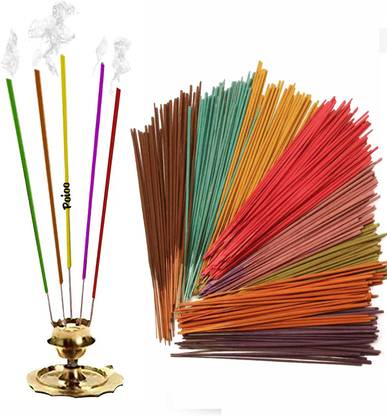 Poioo Luxury Agarbatti Premium Incense Sticks ( 400g ) Mogra, Rose, Chandan, Fentasiya, Feridos, Pineapple