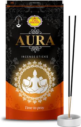 GT Two Hands Aura Zipper Natural Fragrance Agarbatti|Special Long Lasting Natural