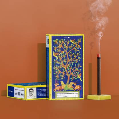 Phool Oudh Bambooless Incense Sticks | Natural Dhoop for Pooja and Home Fragrance Oudh