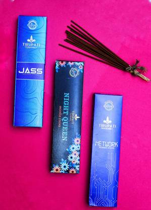 TIRUPATI FRAGRANCE Jass Network Night Queen Fragrance Incence Sticks Long Lasting Agarbatti Incence Sticks