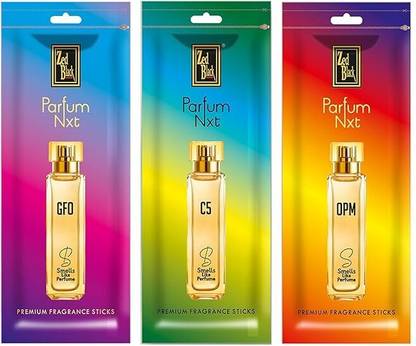 Zed Black Zipper Parfum Nxt-Premium 3 Fragrance Sticks Each Pack of 2 (Combo 6) Everyday Use, C5, OPM, GFO, Premium Fragrance