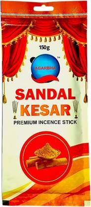AGARBHA Sandal Kesar Premium Incense (120 STICKS) Sandal Kesar