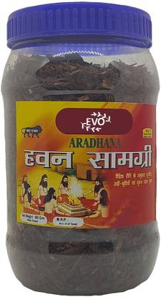 Evolife Aradhana Hawan Samagri |100% Pure and Natural Mixture of Roots & Leaves Sandal Wood