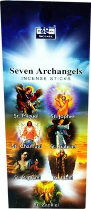 Quickcollection Darshan Seven Archangels Incense Stick Agarbatti Long Lasting Fragrance Set of 6 (90 Units)