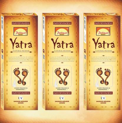 Parimal | Yatra Natural Incense Sticks | Traditional | Handrolled Agarbathi | Sandal, Vanilla