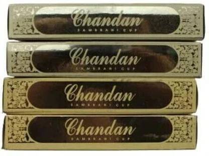 Krishnakala Chandan Cup Sambrani Pack of 4 boxes. (12 cups each). Sandal